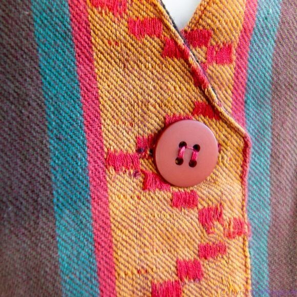 Boom women's 100% cotton multicolor‎ vest, size M - Picture 6 of 16